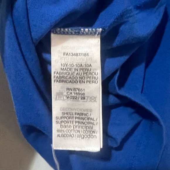 Lacoste Short Sleeve Tee Shirt Size 10 Blue - Picture 5 of 5